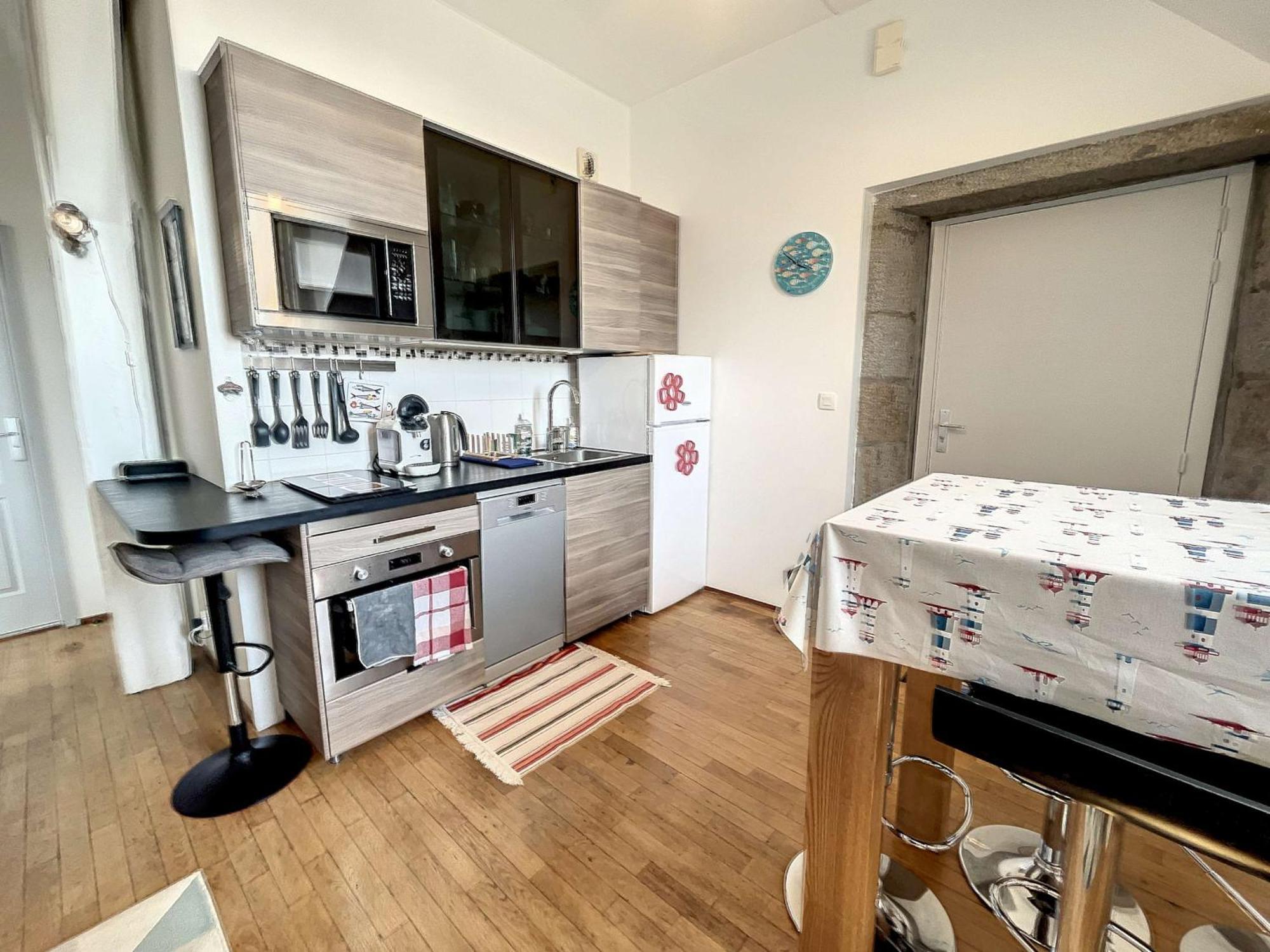 Appartement Cosy, 200M Plage, Parking Prive, Wifi - Fr-1-361-18 그랑빌 외부 사진