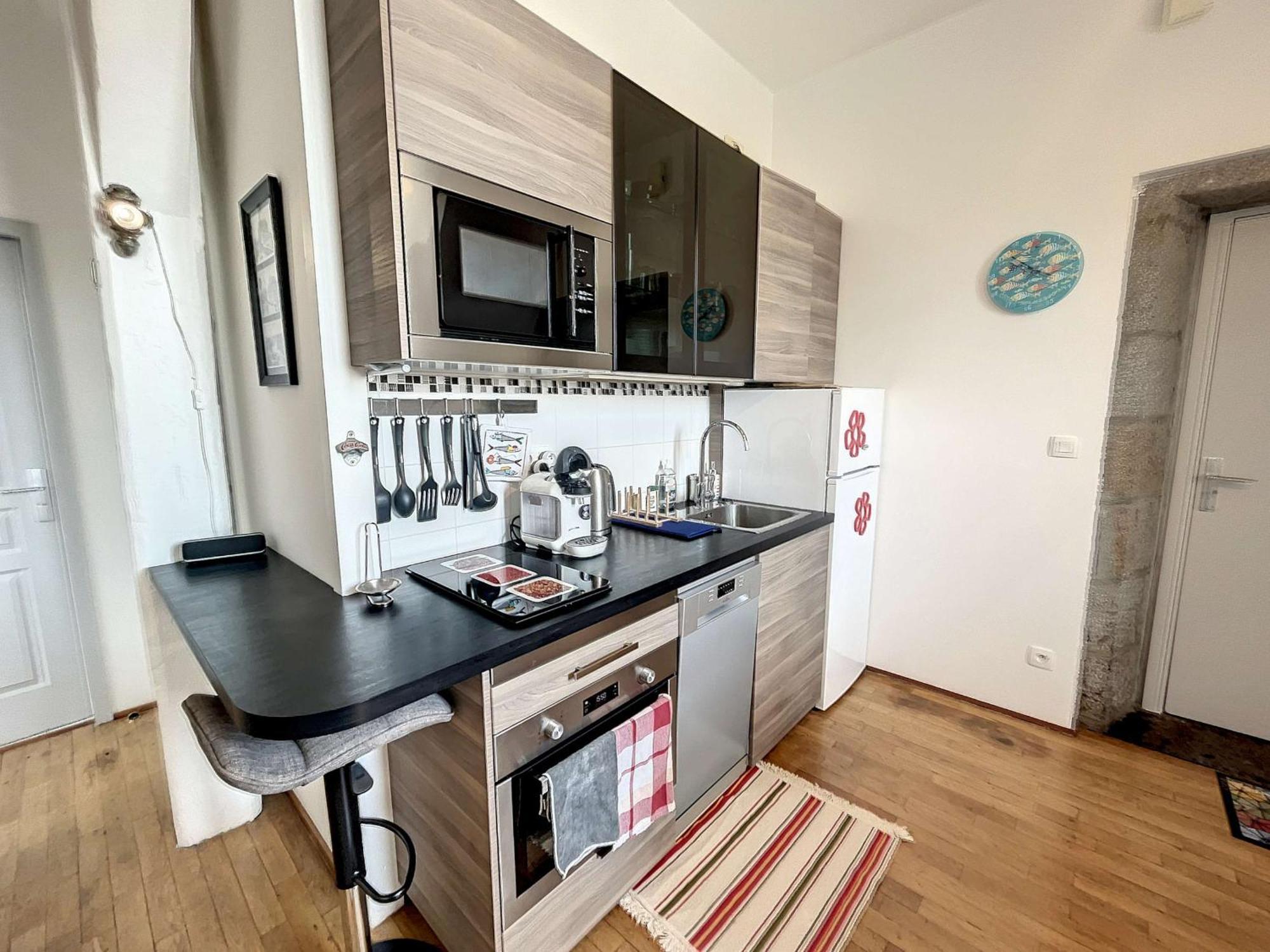 Appartement Cosy, 200M Plage, Parking Prive, Wifi - Fr-1-361-18 그랑빌 외부 사진